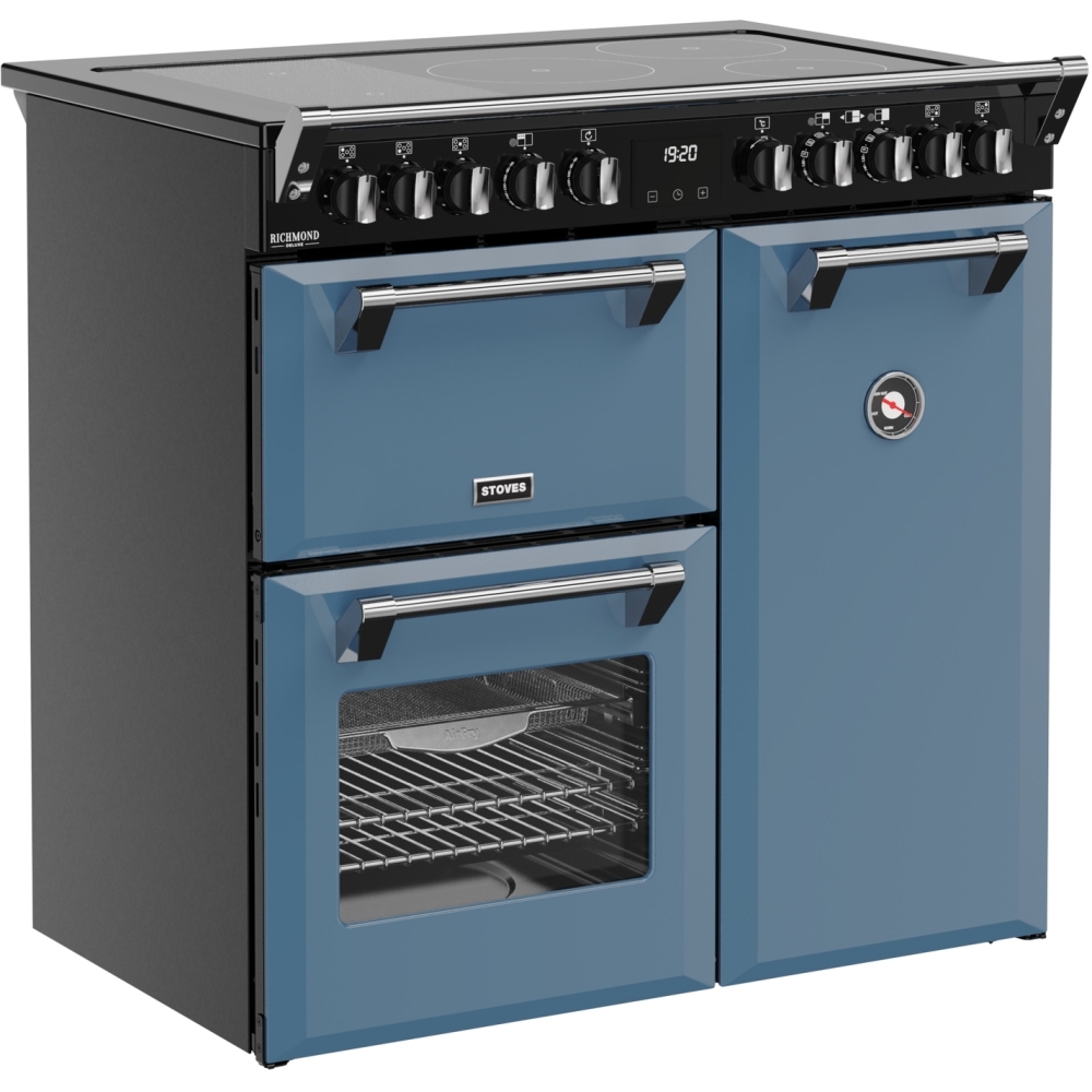 Stoves DX RCA RICH 90Ei RTY TWB 90cm Induction Range Cooker, Twilight Blue, A Rated