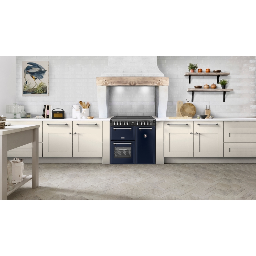 Stoves DX RCA RICH 90Ei RTY MBL 90cm Induction Range Cooker, Midnight Blue, A Rated