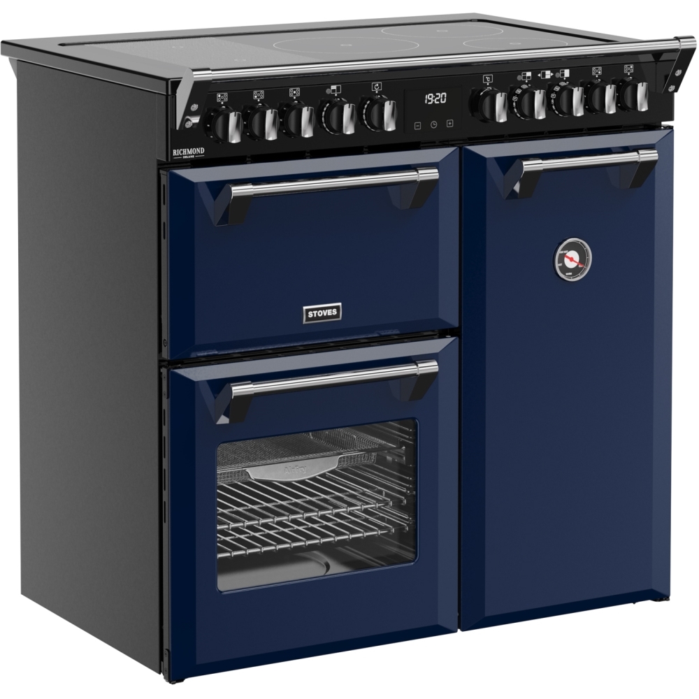 Stoves DX RCA RICH 90Ei RTY MBL 90cm Induction Range Cooker, Midnight Blue, A Rated