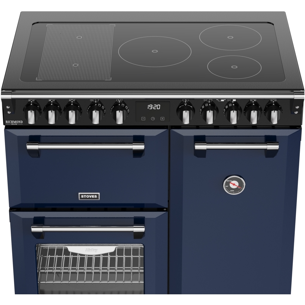 Stoves DX RCA RICH 90Ei RTY MBL 90cm Induction Range Cooker, Midnight Blue, A Rated