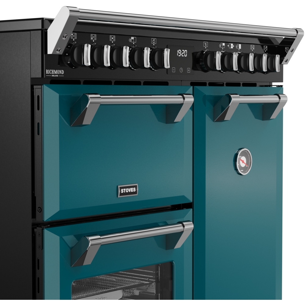 Stoves DX RCA RICH 90Ei RTY DMA 90cm Induction Range Cooker, Deep Marine, Green, A Rated