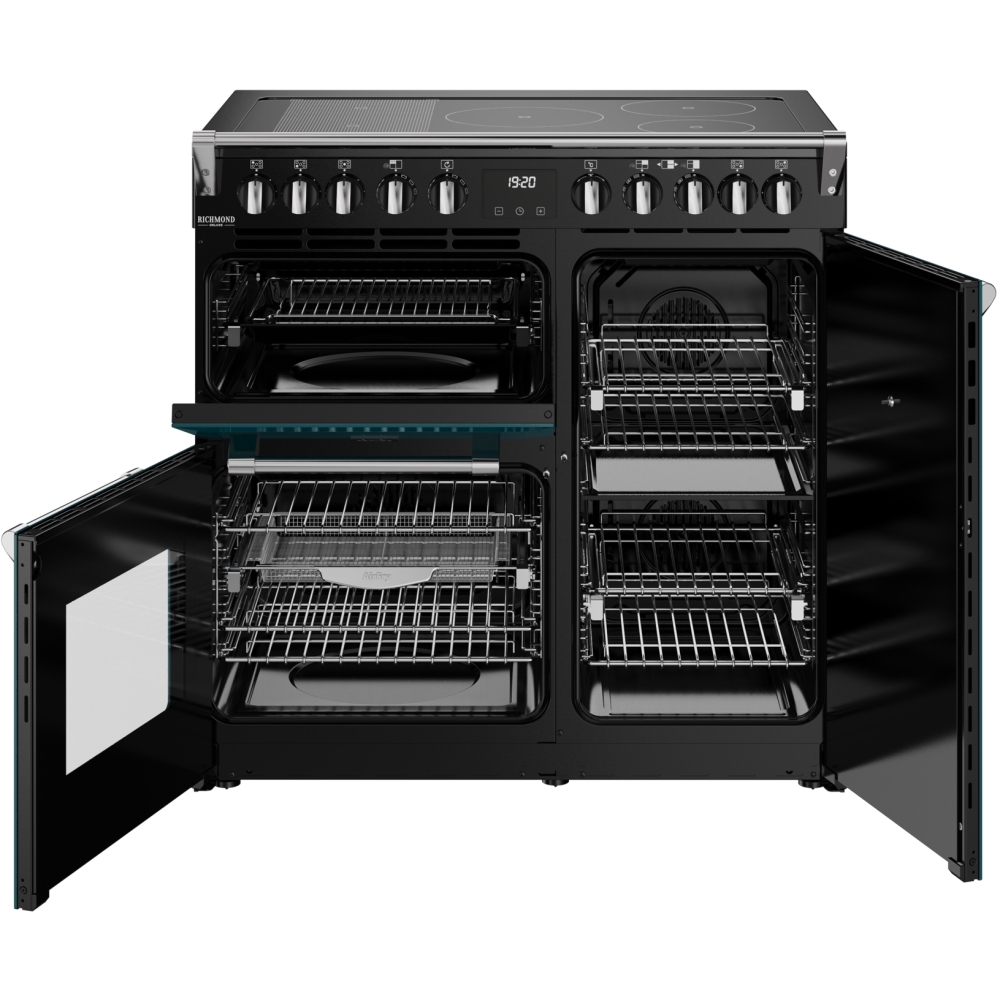 Stoves DX RCA RICH 90Ei RTY DMA 90cm Induction Range Cooker, Deep Marine, Green, A Rated