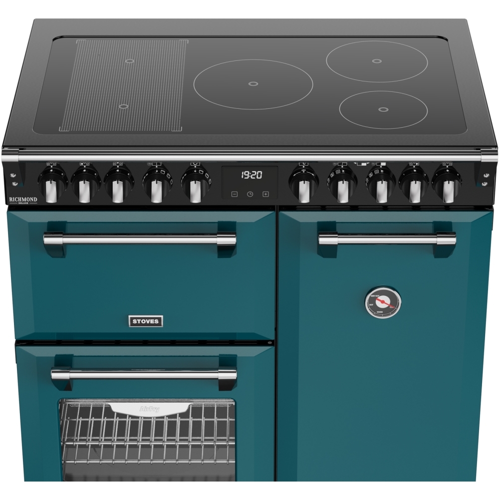 Stoves DX RCA RICH 90Ei RTY DMA 90cm Induction Range Cooker, Deep Marine, Green, A Rated