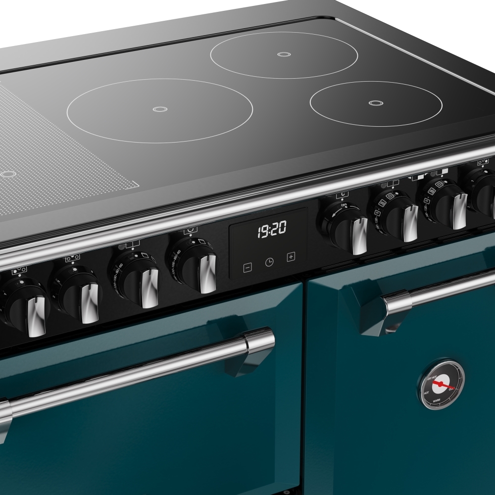 Stoves DX RCA RICH 90Ei RTY DMA 90cm Induction Range Cooker, Deep Marine, Green, A Rated