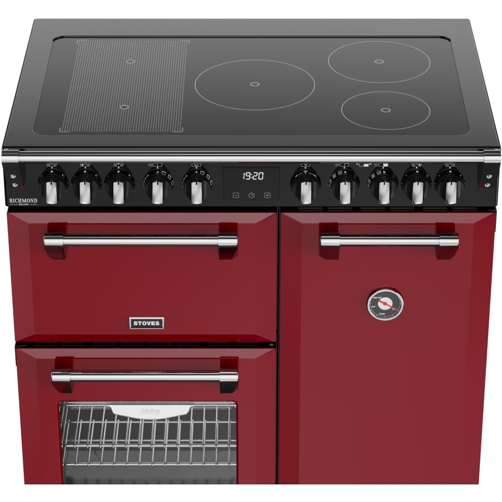 Stoves DX RCA RICH 90Ei RTY GAR 90cm Induction Range Cooker, Garnet Red, A Rated