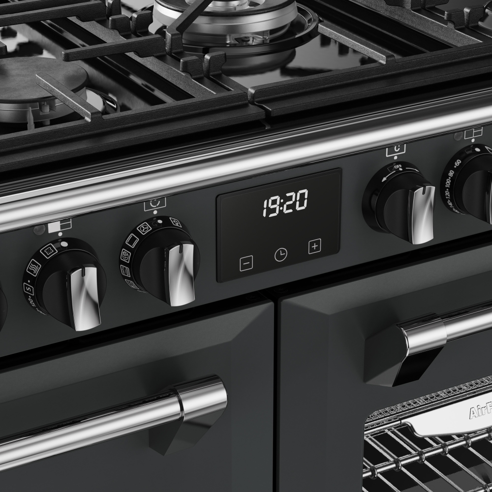 Stoves DX RCA RICH 100DF AGR 100cm Dual Fuel Range Cooker, Anthracite Grey, A Rated