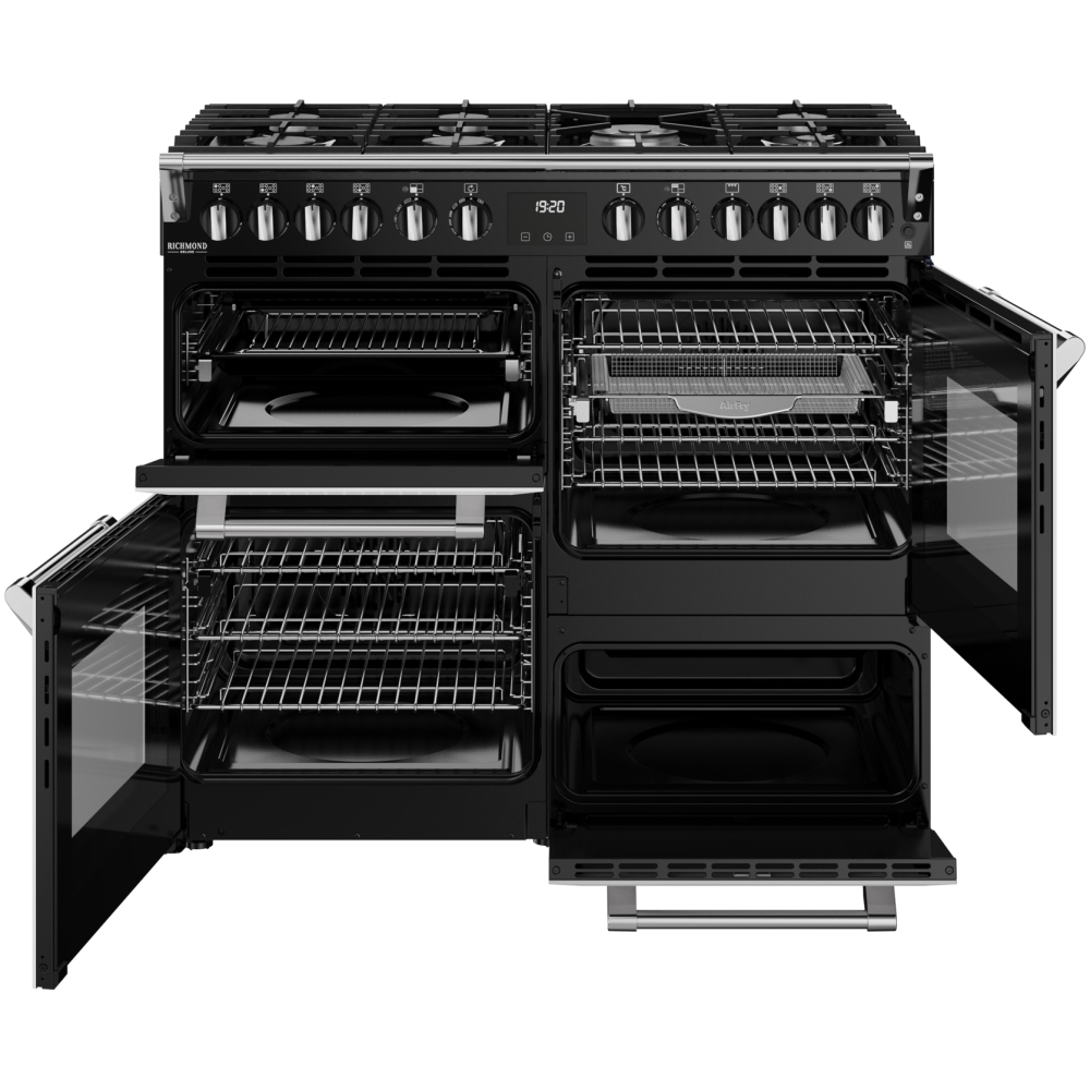 Stoves DX RCA RICH 100DF IWH 100cm Dual Fuel Range Cooker, Ice White, A Rated