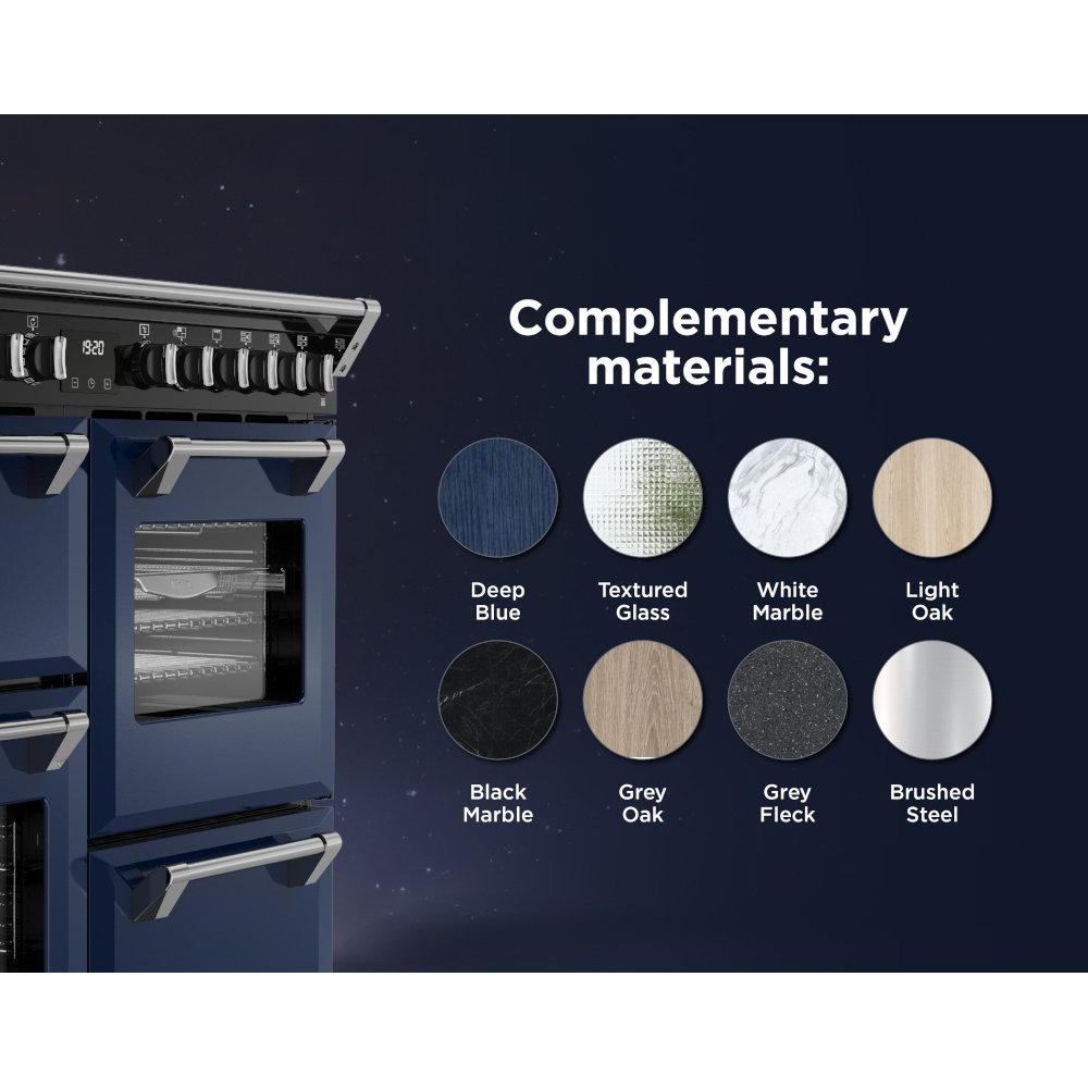 Stoves DX RCA RICH 100DF MBL 100cm Dual Fuel Range Cooker, Midnight Blue, A Rated