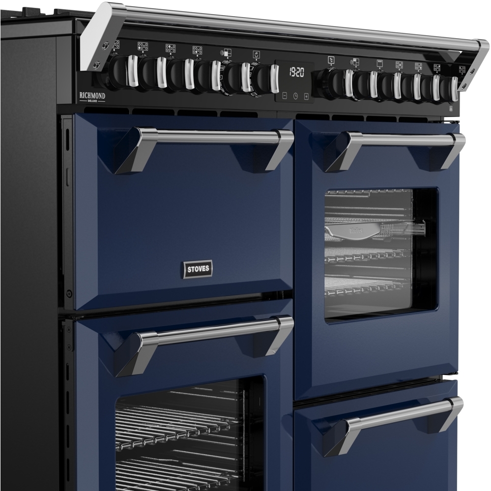 Stoves DX RCA RICH 100DF MBL 100cm Dual Fuel Range Cooker, Midnight Blue, A Rated