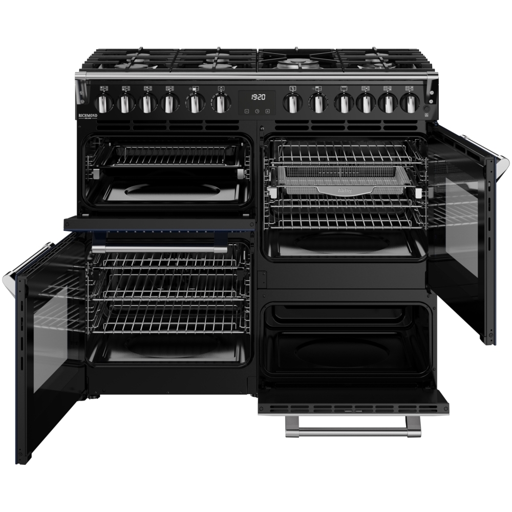 Stoves DX RCA RICH 100DF MBL 100cm Dual Fuel Range Cooker, Midnight Blue, A Rated