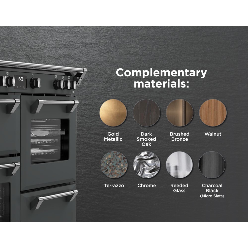 Stoves DX RCA RICH 100Ei RTY AGR 100cm Induction Range Cooker, Anthracite Grey, A Rated