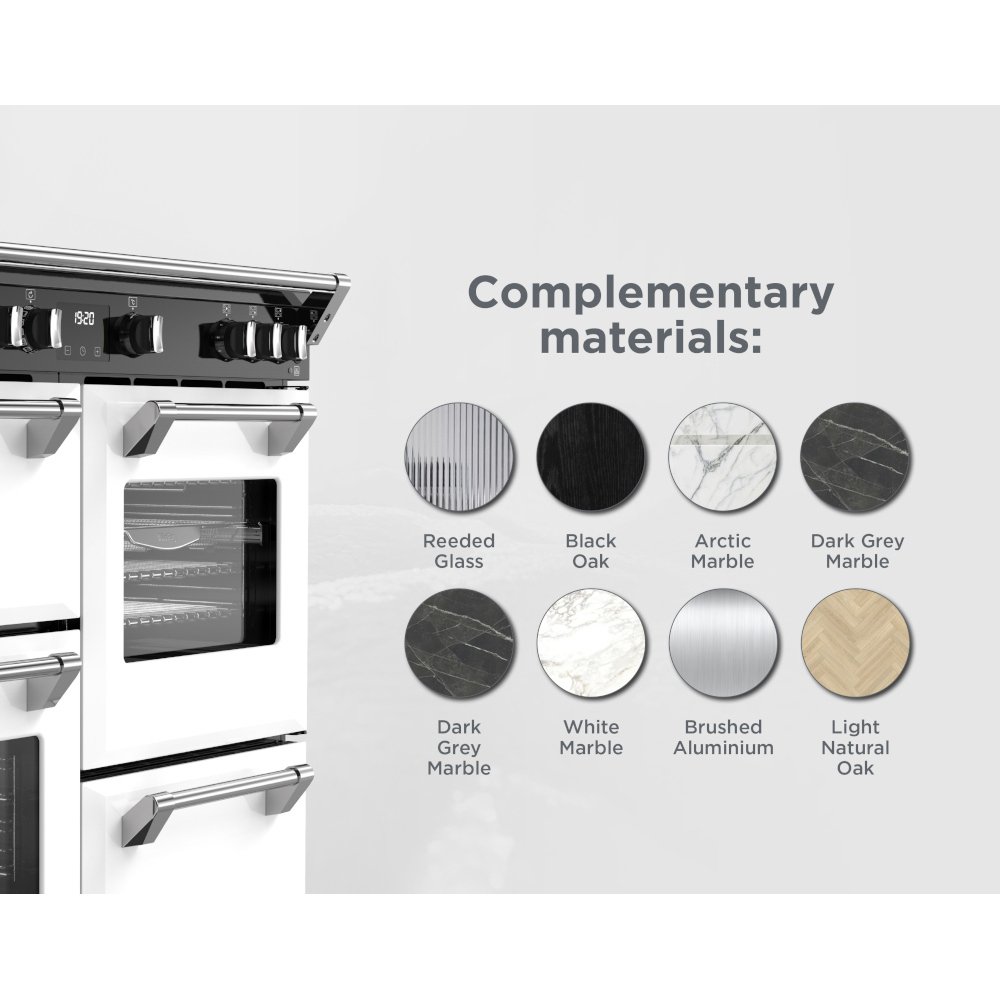 Stoves DX RCA RICH 100Ei RTY IWH 100cm Induction Range Cooker, Ice White, A Rated