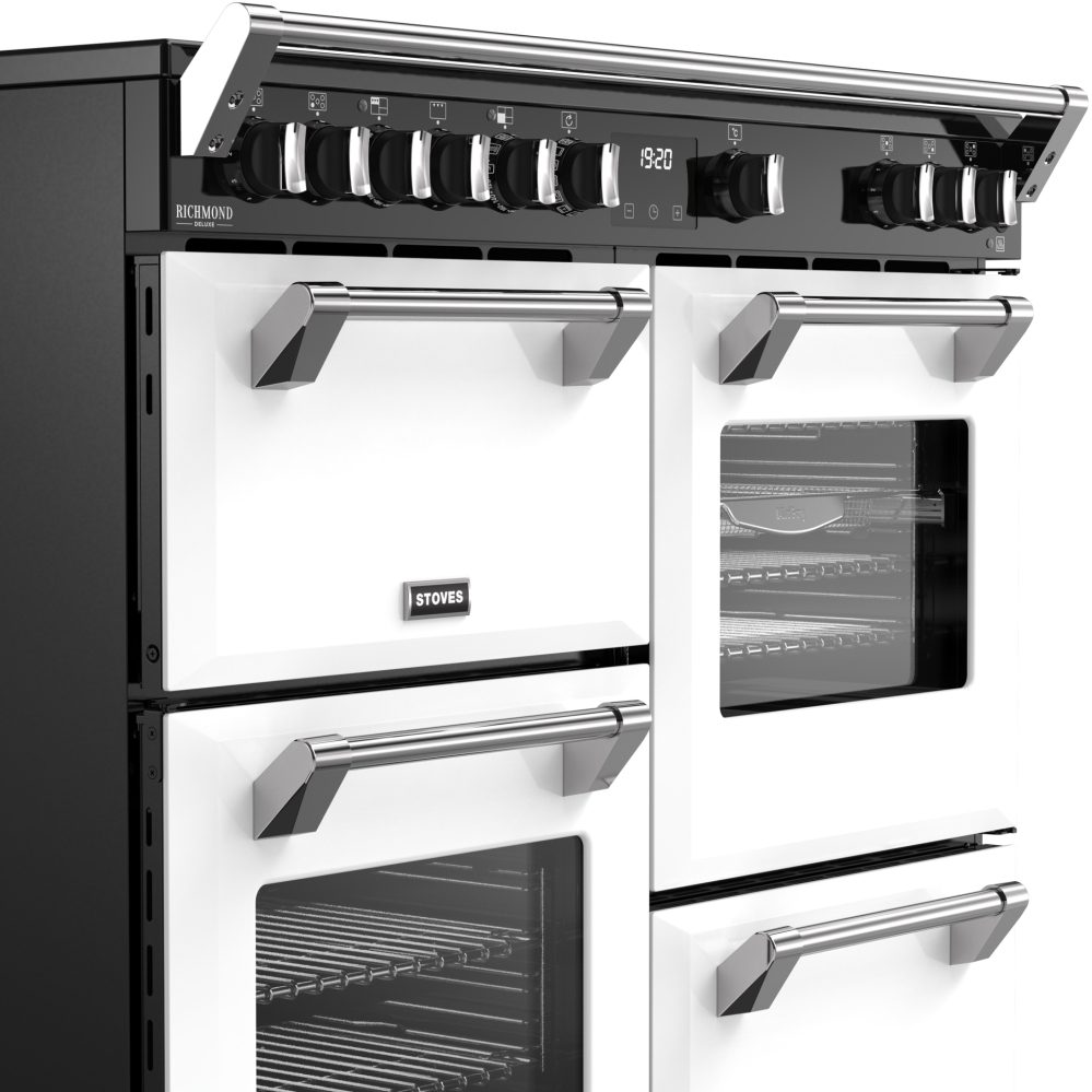 Stoves DX RCA RICH 100Ei RTY IWH 100cm Induction Range Cooker, Ice White, A Rated