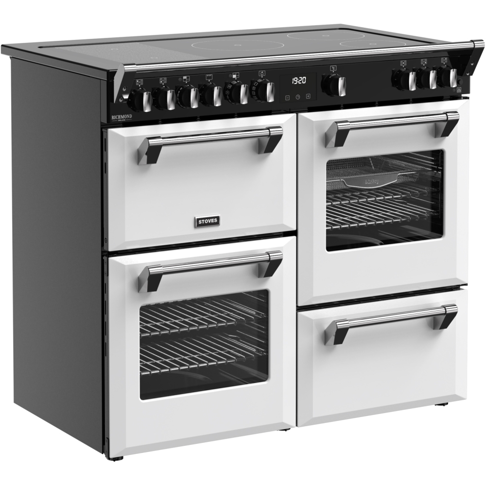 Stoves DX RCA RICH 100Ei RTY IWH 100cm Induction Range Cooker, Ice White, A Rated