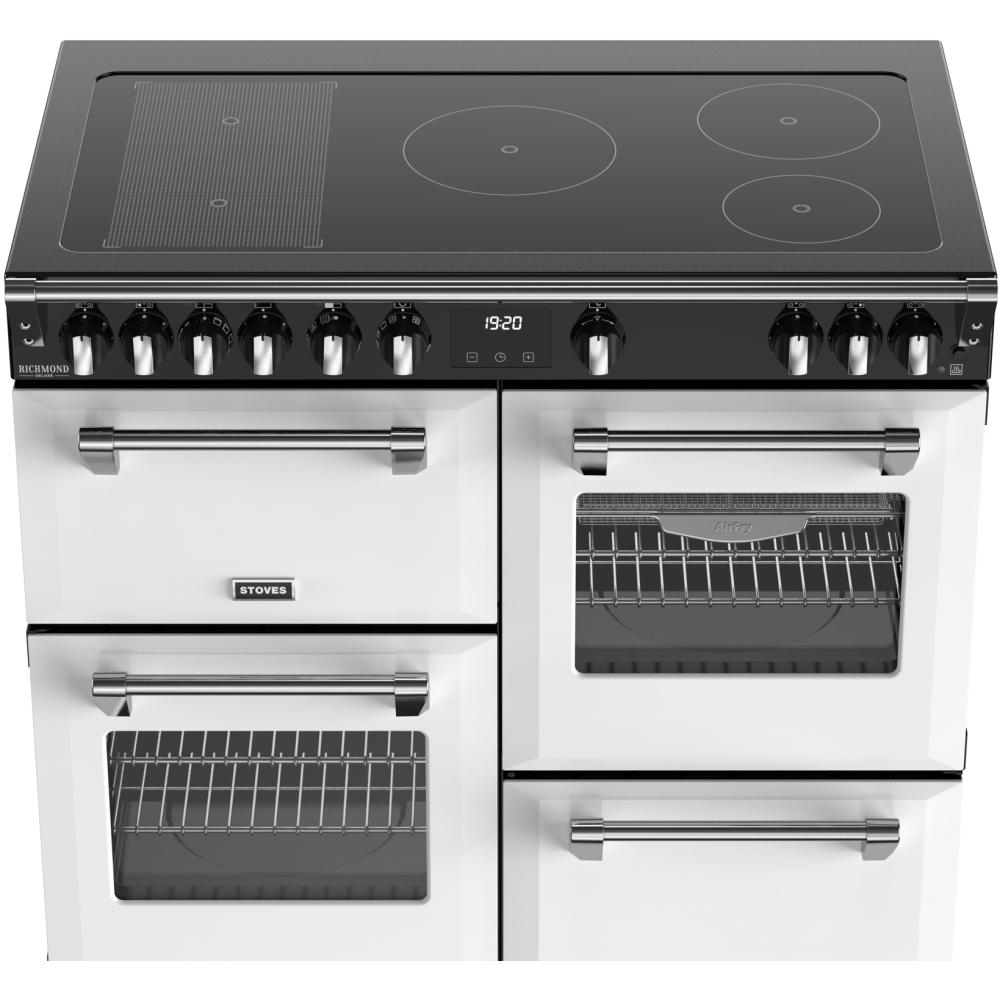Stoves DX RCA RICH 100Ei RTY IWH 100cm Induction Range Cooker, Ice White, A Rated