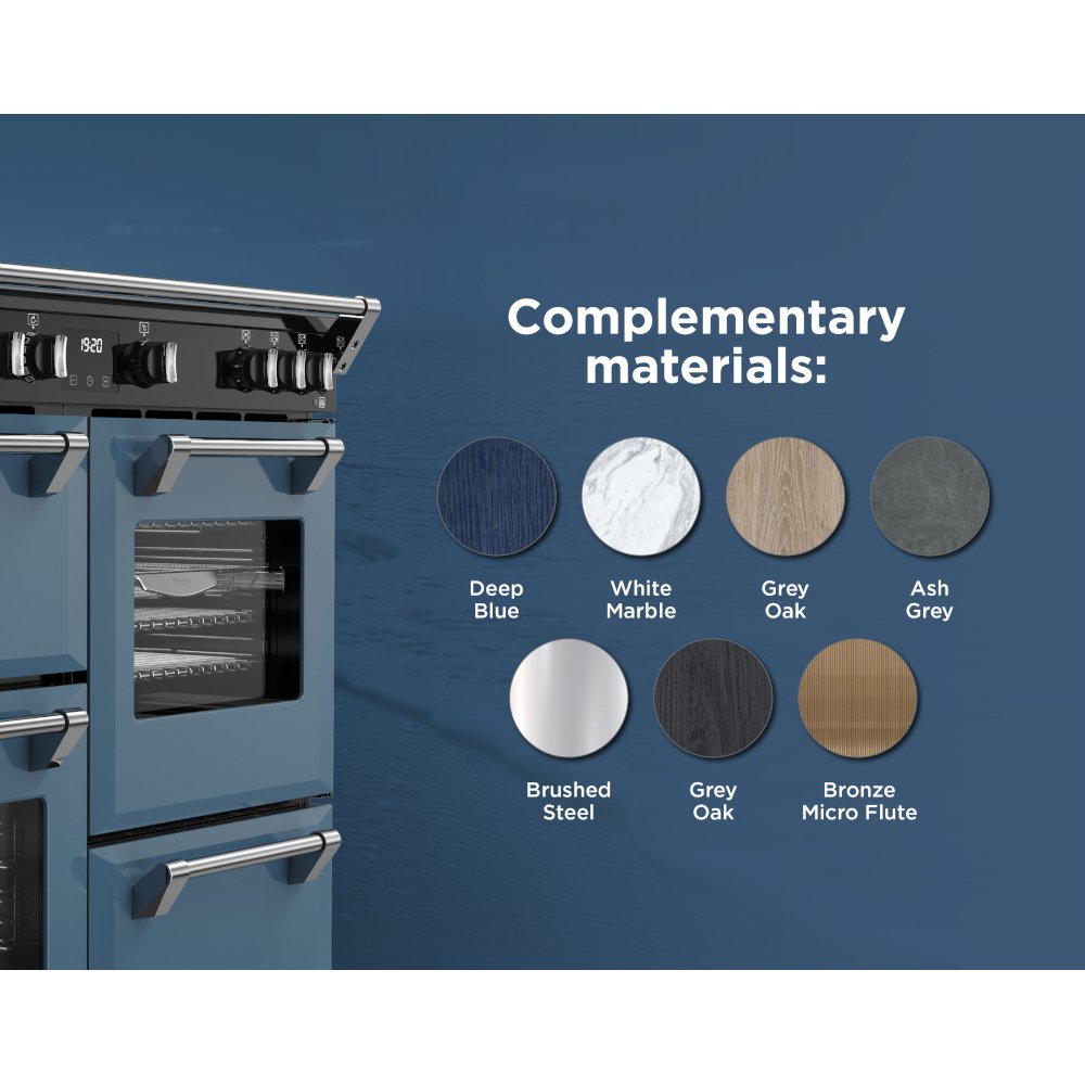 Stoves DX RCA RICH 100Ei RTY TWB 100cm Induction Range Cooker, Twilight Blue, A Rated