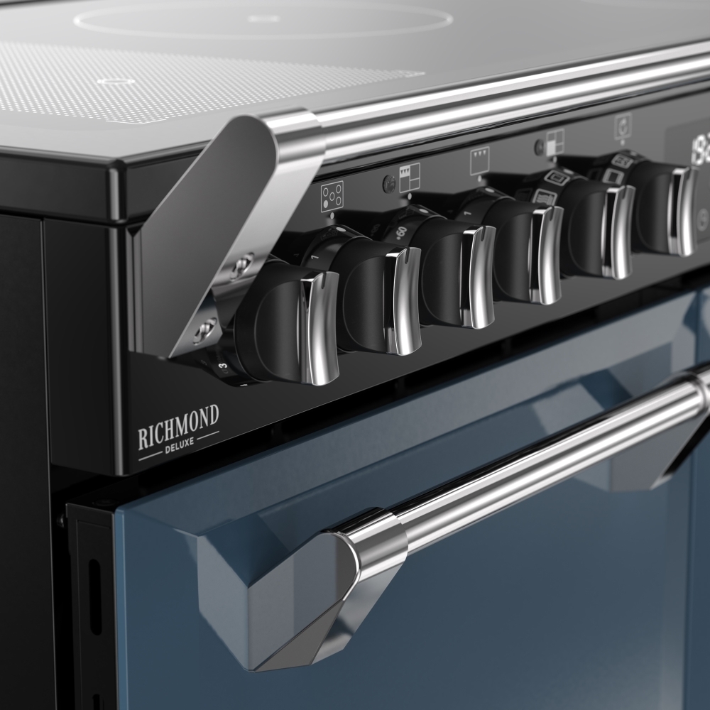 Stoves DX RCA RICH 100Ei RTY TWB 100cm Induction Range Cooker, Twilight Blue, A Rated