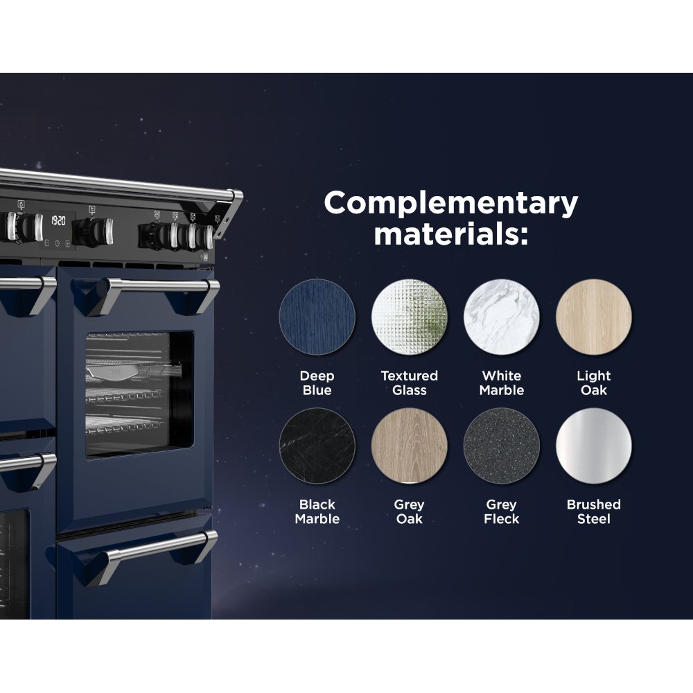 Stoves DX RCA RICH 100Ei RTY MBL 100cm Induction Range Cooker, Midnight Blue, A Rated