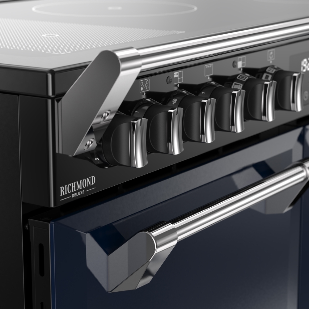 Stoves DX RCA RICH 100Ei RTY MBL 100cm Induction Range Cooker, Midnight Blue, A Rated