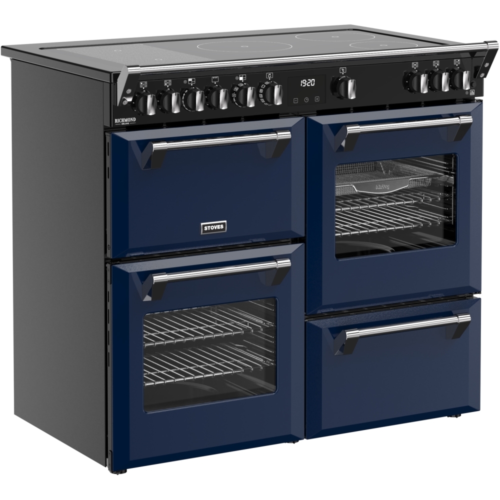 Stoves DX RCA RICH 100Ei RTY MBL 100cm Induction Range Cooker, Midnight Blue, A Rated