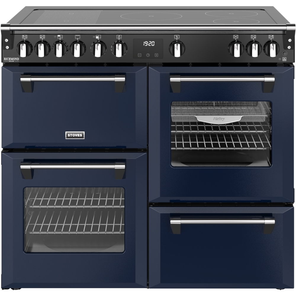 Stoves DX RCA RICH 100Ei RTY MBL 100cm Induction Range Cooker, Midnight Blue, A Rated