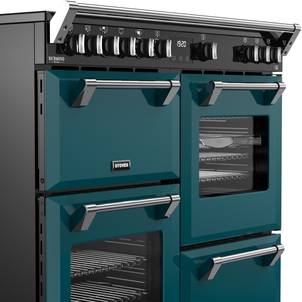 Stoves DX RCA RICH 100Ei RTY DMA 100cm Induction Range Cooker, Deep Marine, Green, A Rated