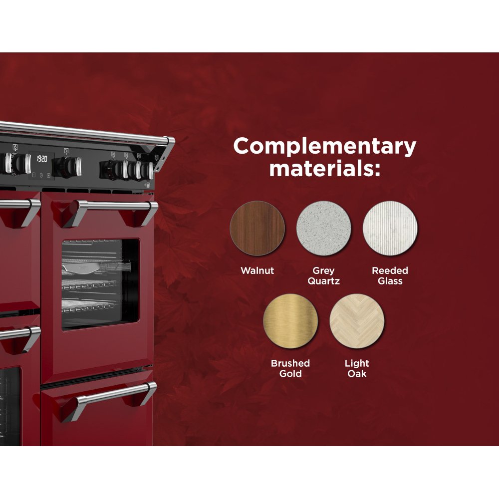 Stoves DX RCA RICH 100Ei RTY GAR 100cm Induction Range Cooker, Garnet Red, A Rated