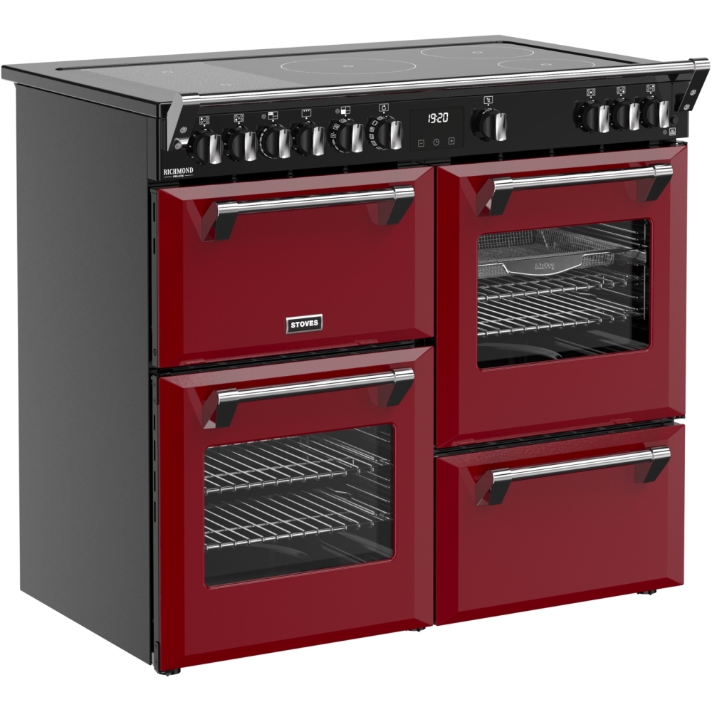 Stoves DX RCA RICH 100Ei RTY GAR 100cm Induction Range Cooker, Garnet Red, A Rated