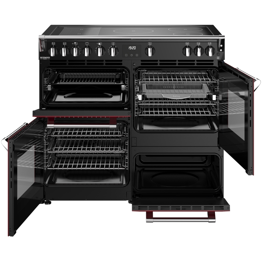 Stoves DX RCA RICH 100Ei RTY GAR 100cm Induction Range Cooker, Garnet Red, A Rated