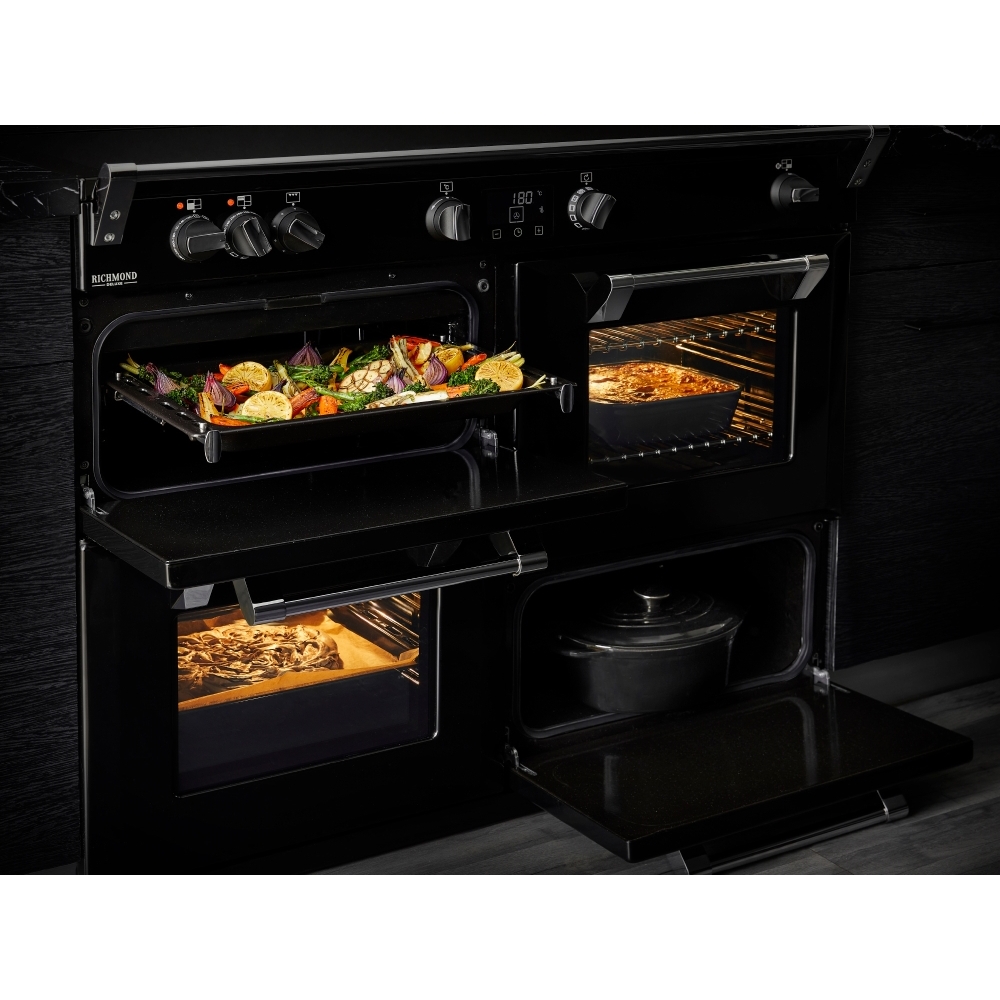 Stoves DX RCA RICH 110DF IWH 110cm Dual Fuel Range Cooker, Ice White, A Rated