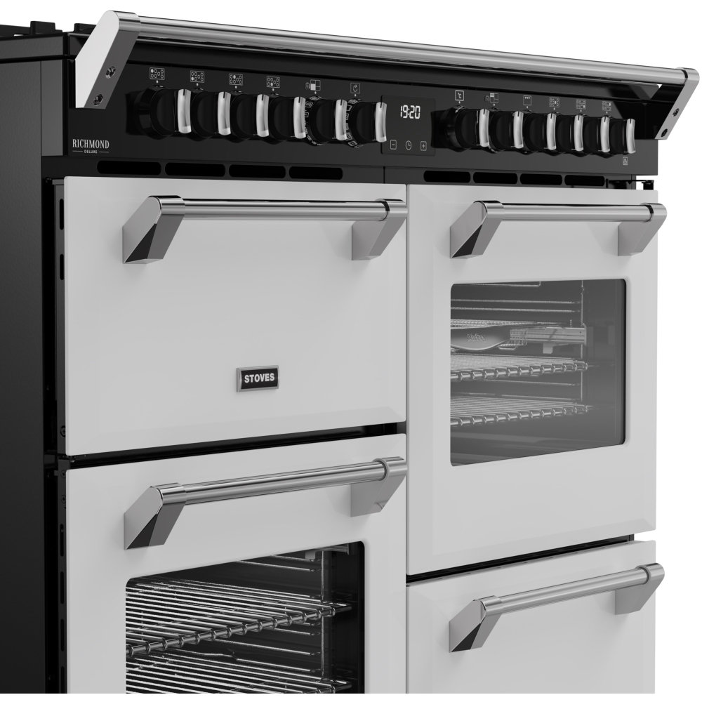 Stoves DX RCA RICH 110DF IWH 110cm Dual Fuel Range Cooker, Ice White, A Rated