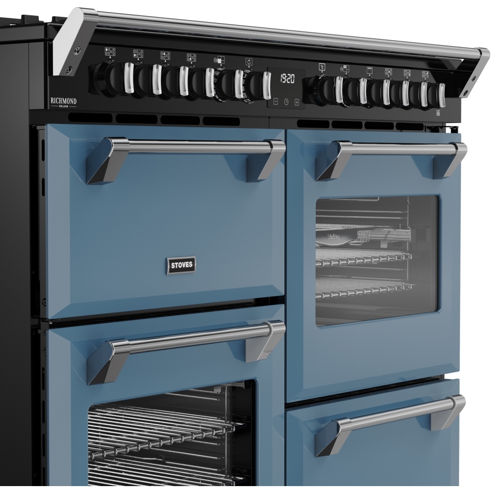 Stoves DX RCA RICH 110DF TWB 110cm Dual Fuel Range Cooker, Twilight Blue, A Rated