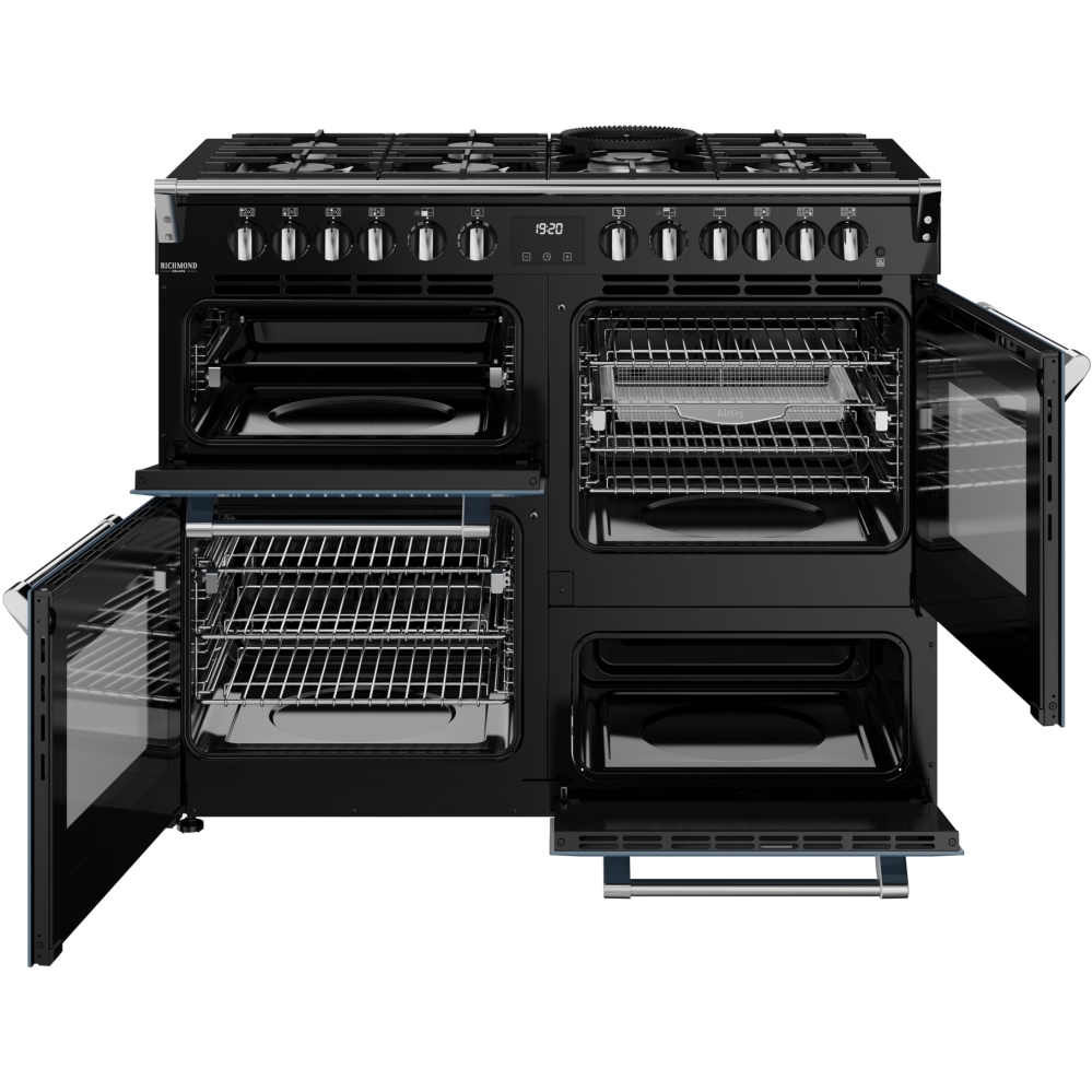 Stoves DX RCA RICH 110DF TWB 110cm Dual Fuel Range Cooker, Twilight Blue, A Rated