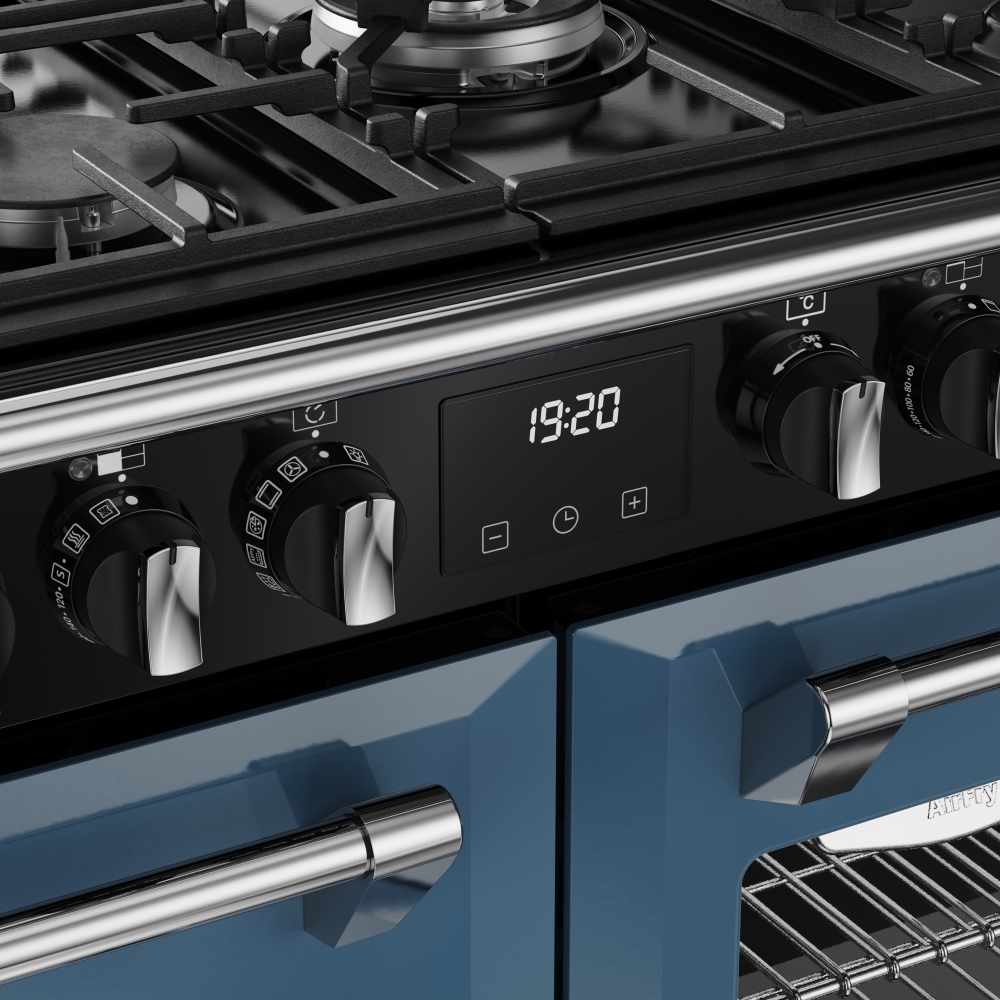 Stoves DX RCA RICH 110DF TWB 110cm Dual Fuel Range Cooker, Twilight Blue, A Rated