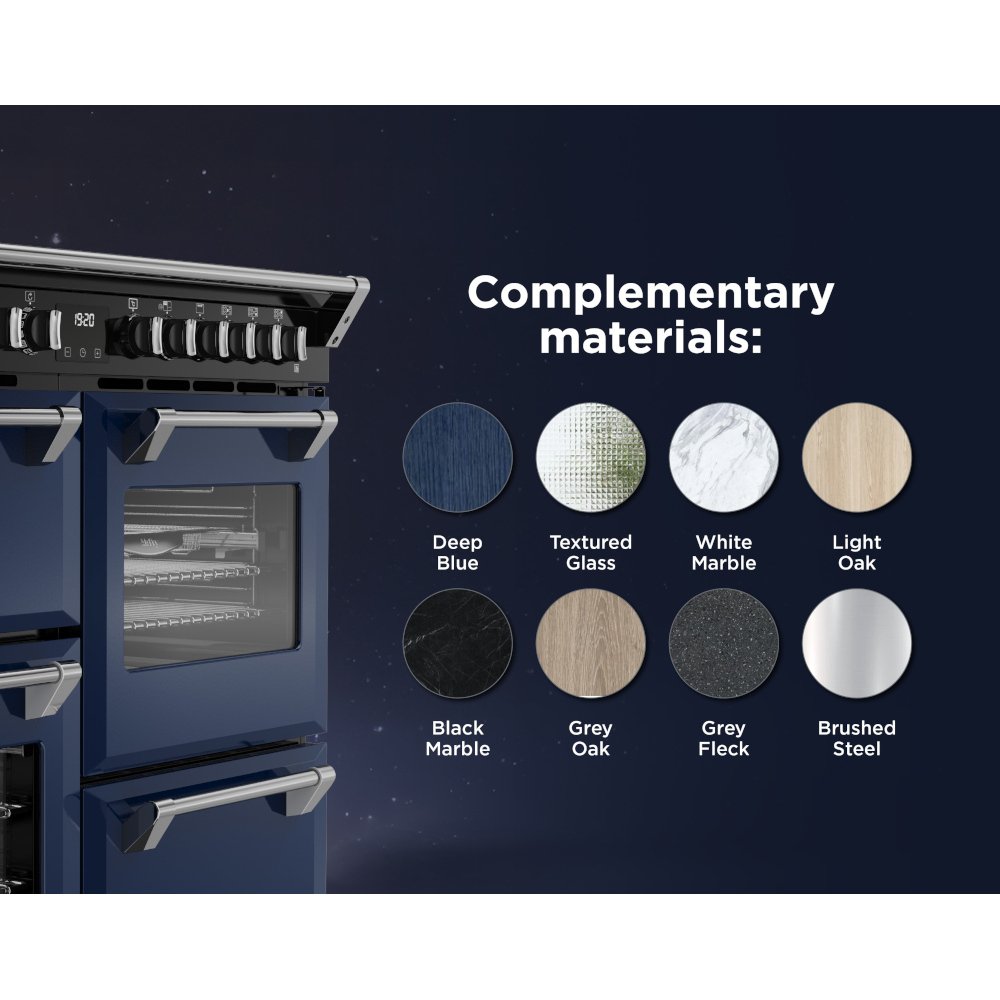 Stoves DX RCA RICH 110DF MBL 110cm Dual Fuel Range Cooker, Midnight Blue, A Rated