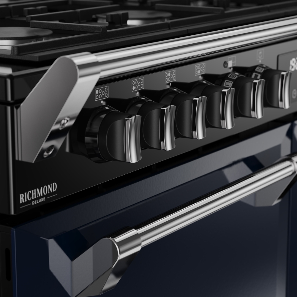 Stoves DX RCA RICH 110DF MBL 110cm Dual Fuel Range Cooker, Midnight Blue, A Rated
