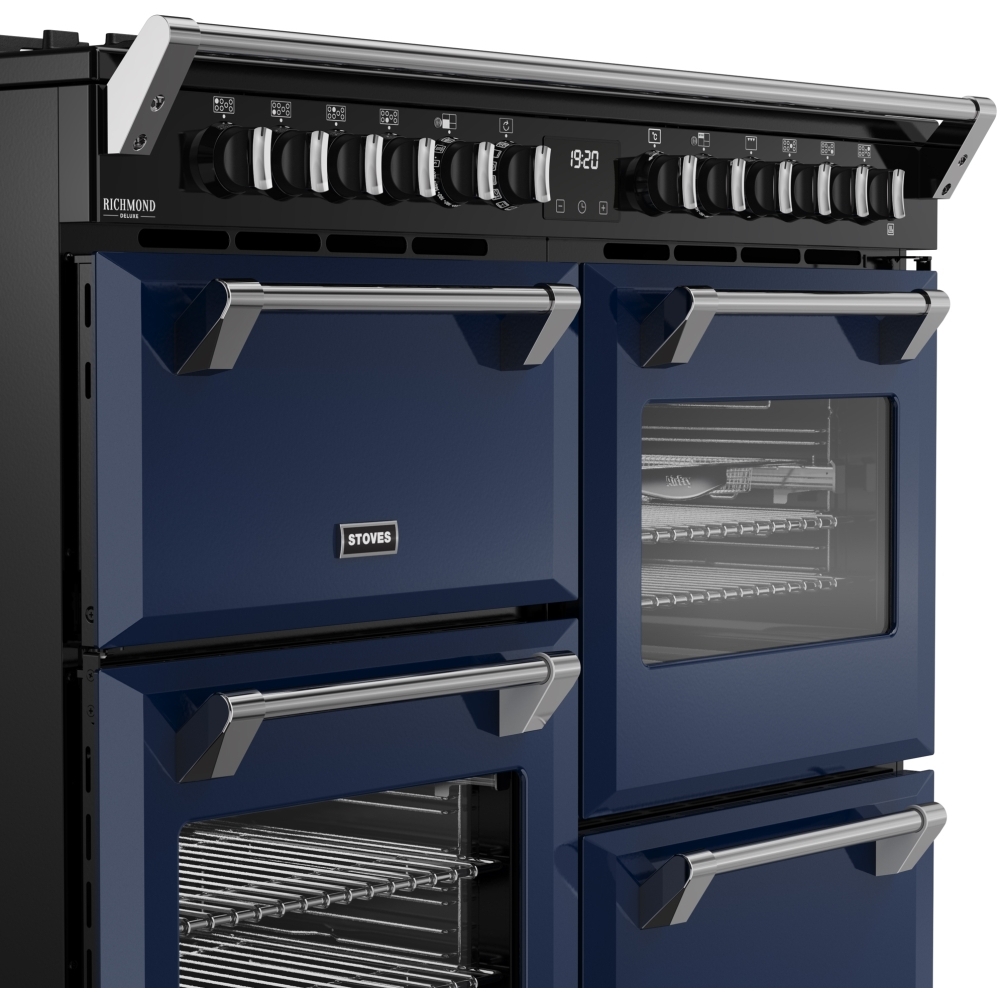Stoves DX RCA RICH 110DF MBL 110cm Dual Fuel Range Cooker, Midnight Blue, A Rated