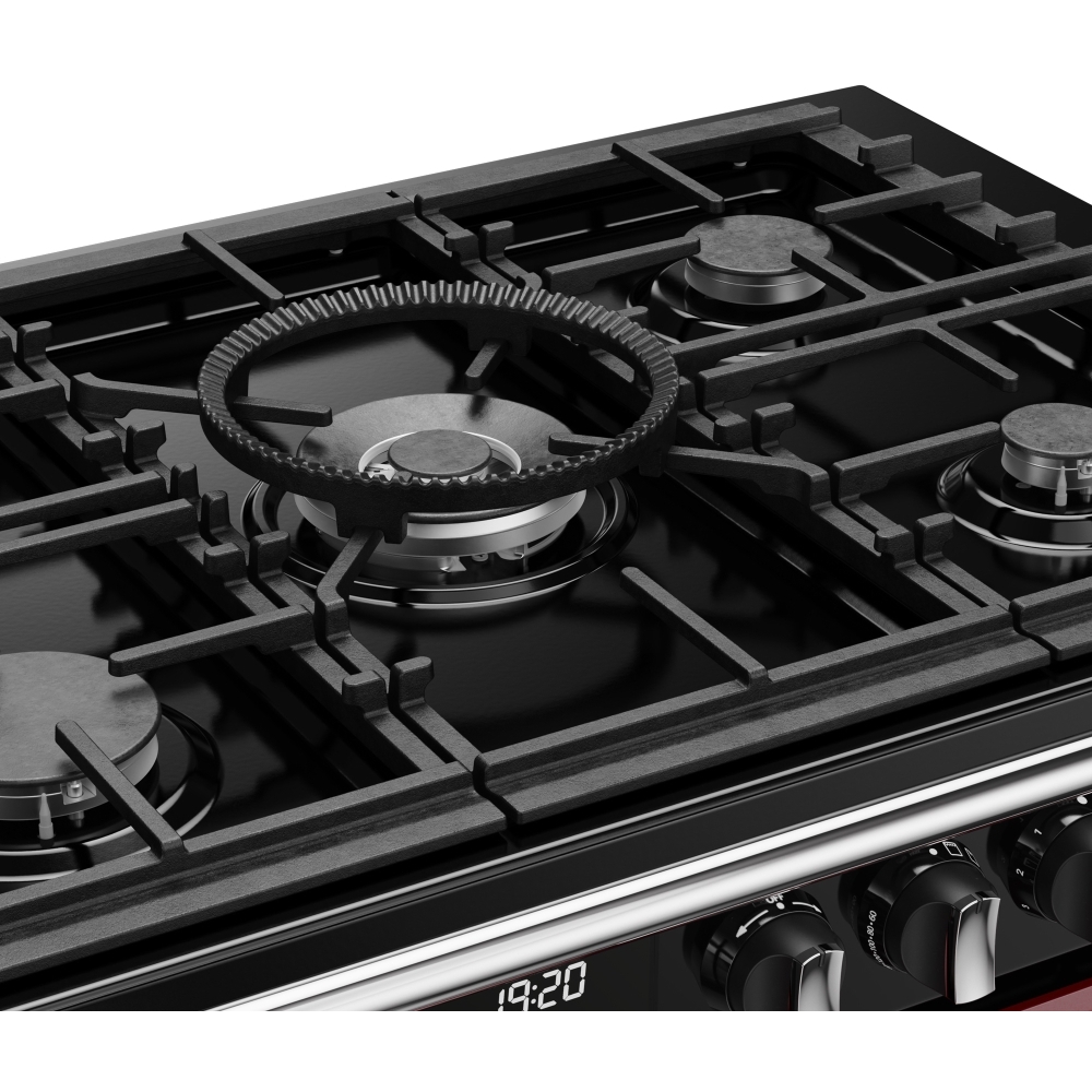 Stoves DX RCA RICH 110DF GAR 110cm Dual Fuel Range Cooker, Garnet Red, A Rated
