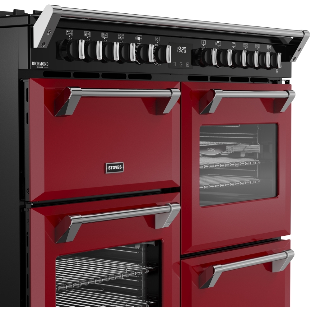 Stoves DX RCA RICH 110DF GAR 110cm Dual Fuel Range Cooker, Garnet Red, A Rated