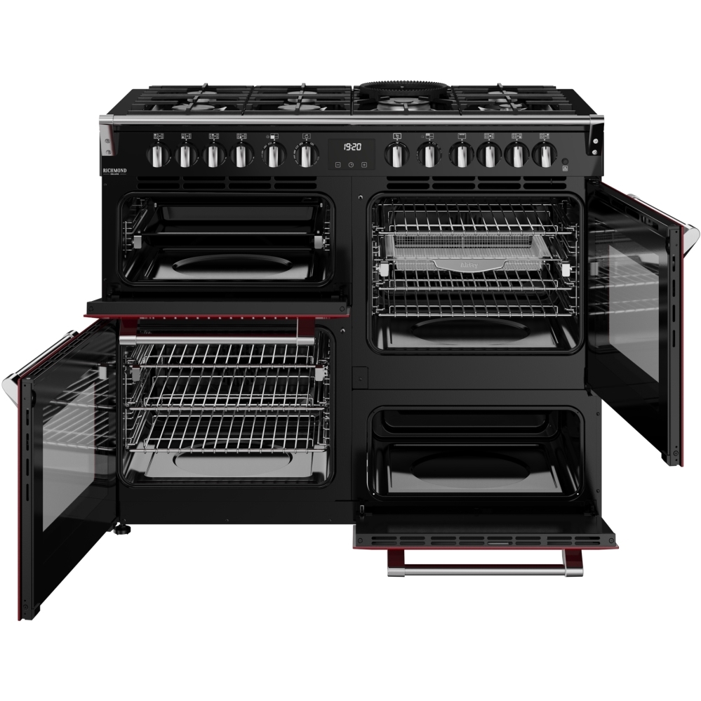Stoves DX RCA RICH 110DF GAR 110cm Dual Fuel Range Cooker, Garnet Red, A Rated