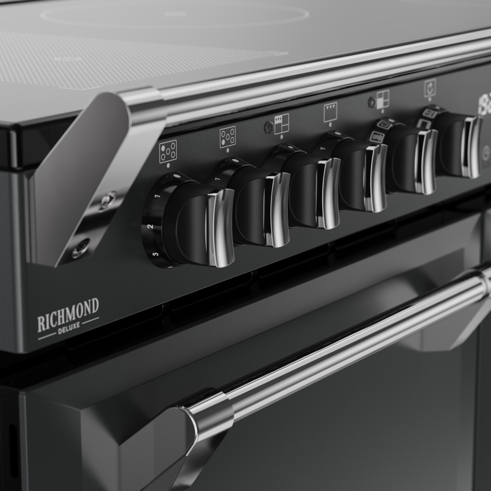 Stoves DX RCA RICH 110Ei RTY AGR 110cm Dual Fuel Range Cooker, Anthracite Grey, A Rated