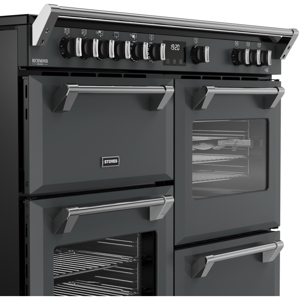 Stoves DX RCA RICH 110Ei RTY AGR 110cm Dual Fuel Range Cooker, Anthracite Grey, A Rated