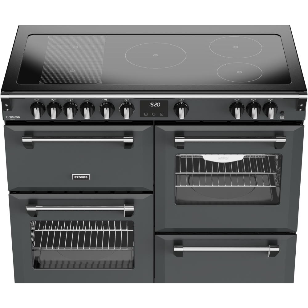 Stoves DX RCA RICH 110Ei RTY AGR 110cm Dual Fuel Range Cooker, Anthracite Grey, A Rated