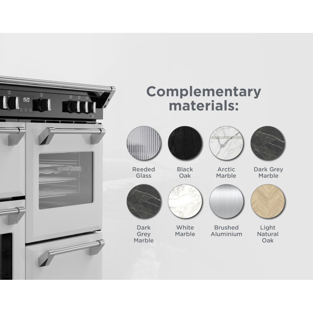 Stoves DX RCA RICH 110Ei RTY IWH 110cm Dual Fuel Range Cooker, Ice White, A Rated
