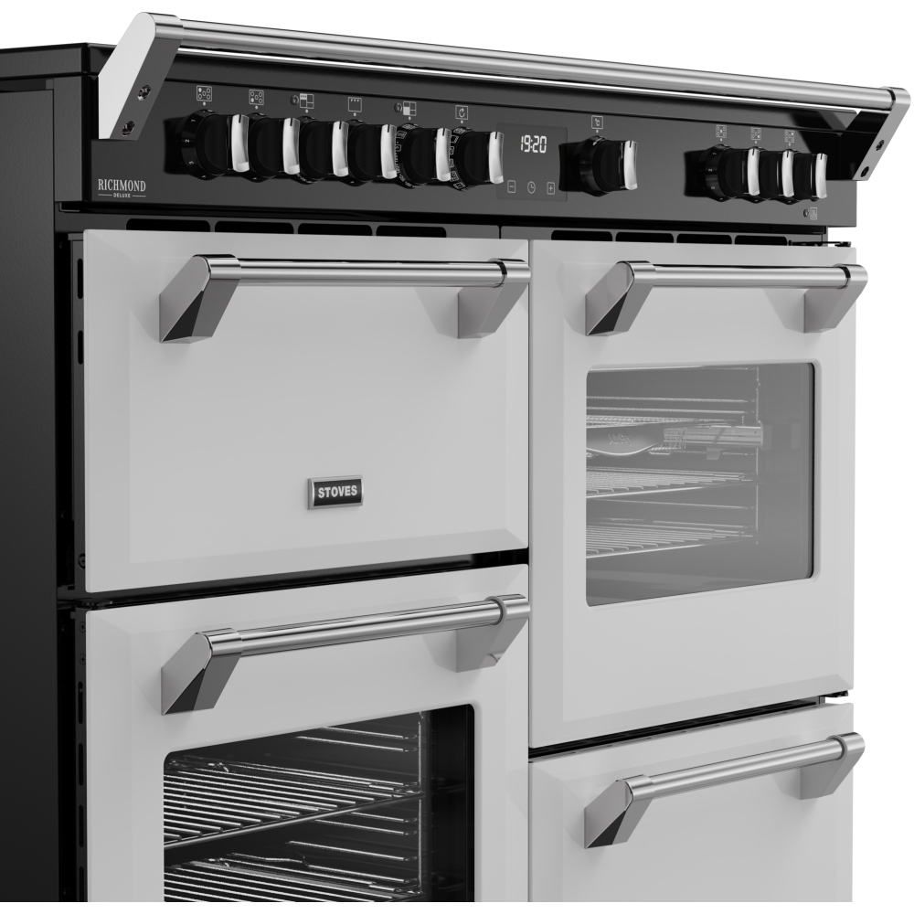 Stoves DX RCA RICH 110Ei RTY IWH 110cm Dual Fuel Range Cooker, Ice White, A Rated