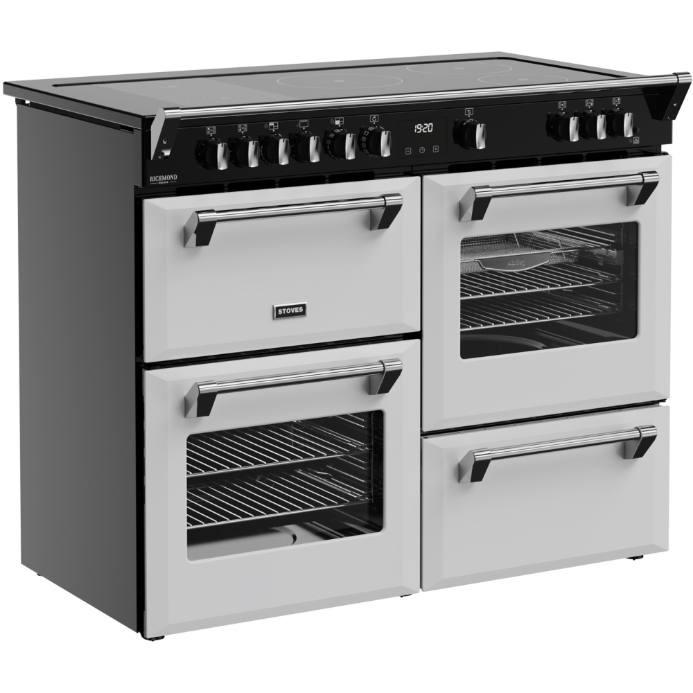 Stoves DX RCA RICH 110Ei RTY IWH 110cm Dual Fuel Range Cooker, Ice White, A Rated