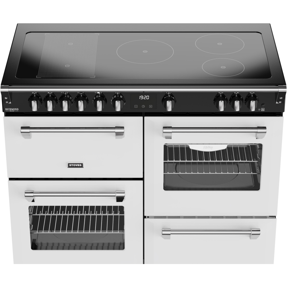 Stoves DX RCA RICH 110Ei RTY IWH 110cm Dual Fuel Range Cooker, Ice White, A Rated