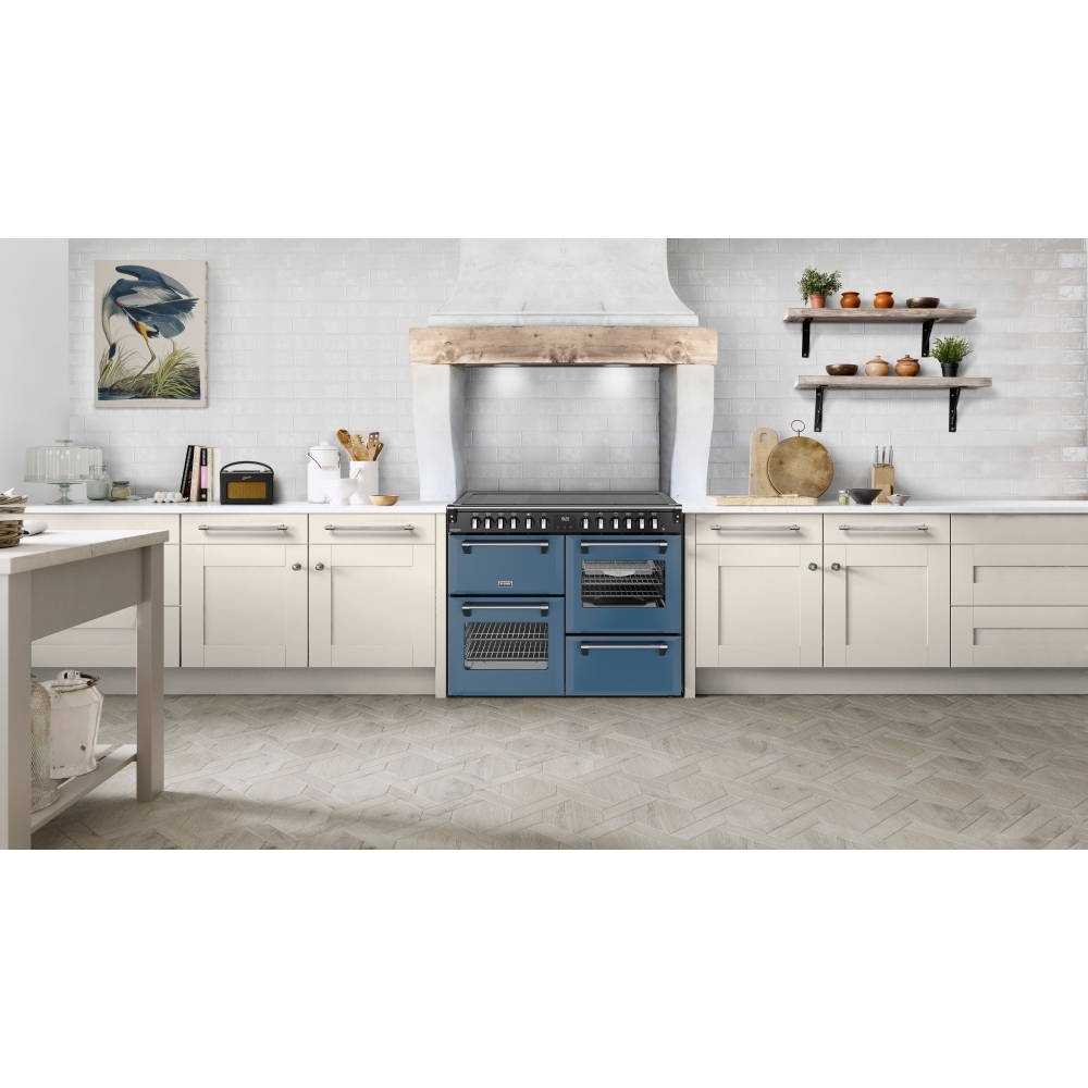 Stoves DX RCA RICH 110Ei RTY TWB 110cm Dual Fuel Range Cooker, Twilight Blue, A Rated
