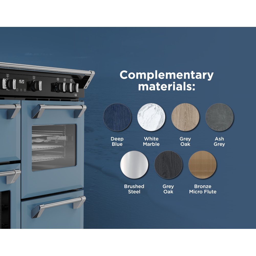 Stoves DX RCA RICH 110Ei RTY TWB 110cm Dual Fuel Range Cooker, Twilight Blue, A Rated