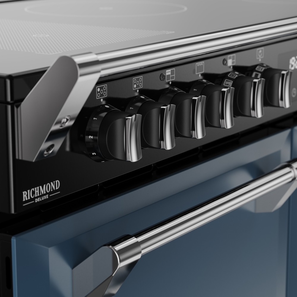 Stoves DX RCA RICH 110Ei RTY TWB 110cm Dual Fuel Range Cooker, Twilight Blue, A Rated